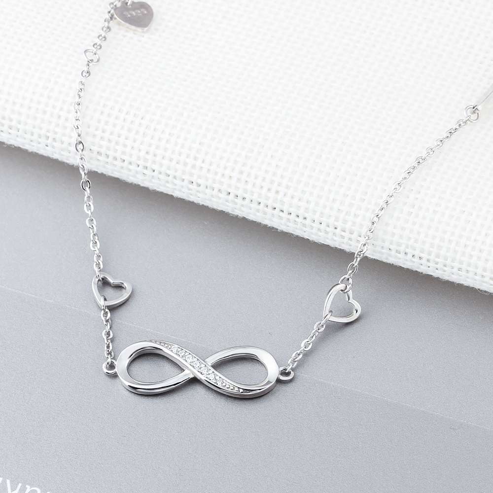 925 Sterling Silver Infinity Bracelets for Women