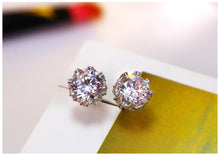 Load image into Gallery viewer, Zircon Stone 925 Sterling Silver Women Stud Earring