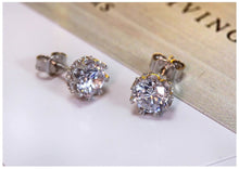 Load image into Gallery viewer, Zircon Stone 925 Sterling Silver Women Stud Earring