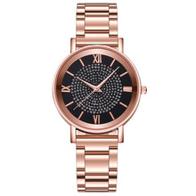 Load image into Gallery viewer, Diamond Shape Quartz Rose Gold Ladies Wrist Watches