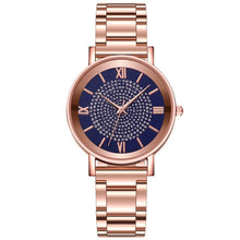 Load image into Gallery viewer, Diamond Shape Quartz Rose Gold Ladies Wrist Watches