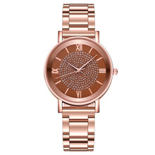 Load image into Gallery viewer, Diamond Shape Quartz Rose Gold Ladies Wrist Watches