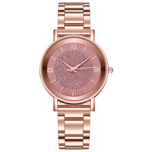 Load image into Gallery viewer, Diamond Shape Quartz Rose Gold Ladies Wrist Watches