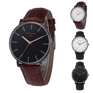 Simple Temperament Belt analog Wristwatch