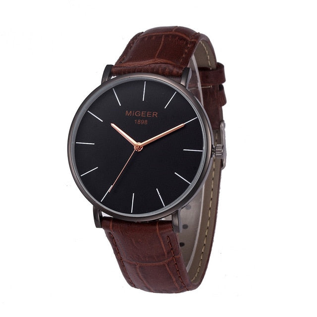 Simple Temperament Belt analog Wristwatch