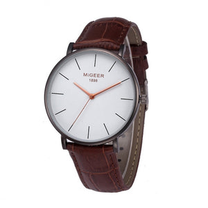 Simple Temperament Belt analog Wristwatch