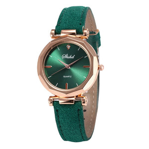 Casual Quartz Crystal Analog Wristwatch