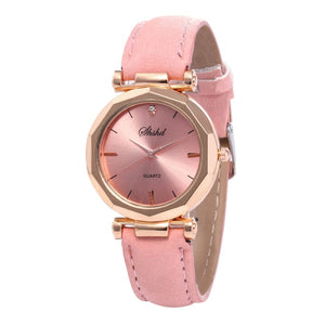 Casual Quartz Crystal Analog Wristwatch