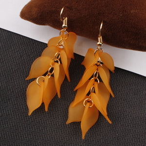 Long Hanging Flower Earring