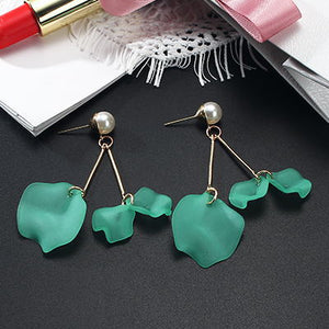 Long Hanging Flower Earring