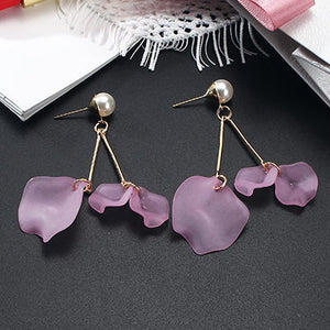 Long Hanging Flower Earring