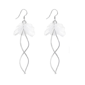 Long Hanging Flower Earring