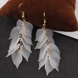 Long Hanging Flower Earring