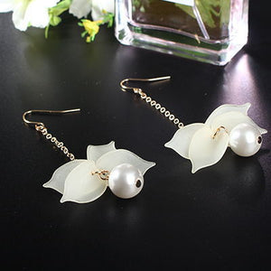 Long Hanging Flower Earring