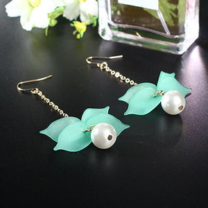 Long Hanging Flower Earring